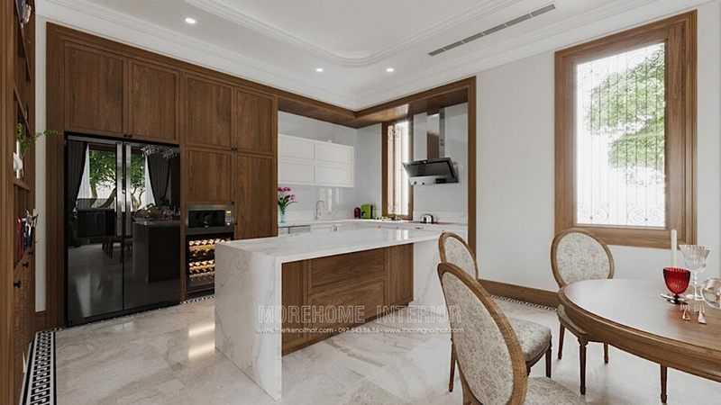 Morehome chuyên thiết kế, thi công và sản xuất các mẫu tủ bếp đẹp cho nhà chung cư, nhà phố, biệt thự tại Hà Nội, Đà Nẵng, Hải Phòng, Tp HCM cùng các tỉnh thành lân cận.