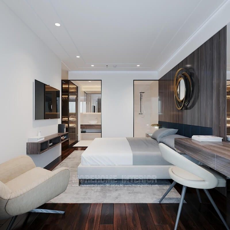 Mẫu sofa đơn tạo cho gia chủ một không gian nghỉ ngơi thoải mái và ấn tượng hơn.
